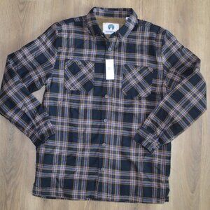 NEW Men's WEATHERPROOF Flannel Plaid Shirt Jacket Size M Medium